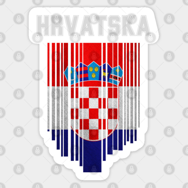 Croatia flag, croatian flag Sticker by eka123