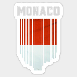 Monaco flag Sticker