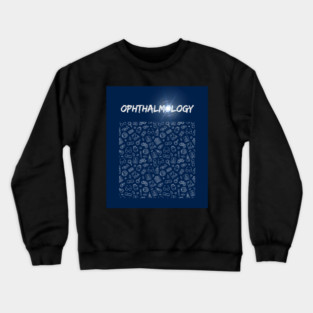 Ophthalmology blue color no.167681 ,brafdesign Crewneck Sweatshirt