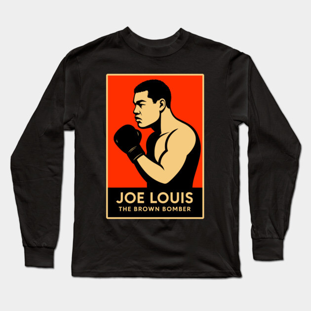 Joe Louis "The Brown Bomber" Long Sleeve T-Shirt by UrbanLifeApparel