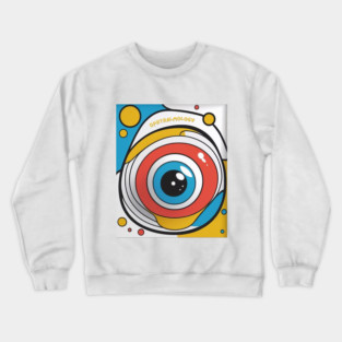 Abstract Ophthalmology Colorful art no.167682 ,brafdesign Crewneck Sweatshirt