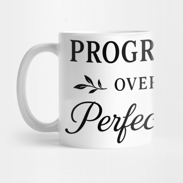 Progress Over Perfection Motivational Gift by Harriet's Store