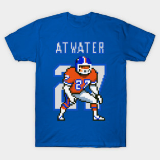 Steve Atwater Retro Pixel Art Denver 27 Tribute T-Shirt