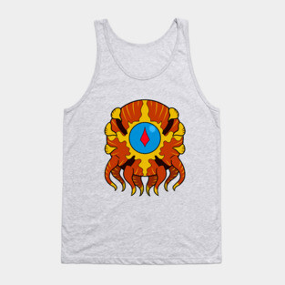 Beholder-Red Orange Tank Top