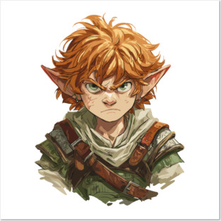 Brave DnD Halfling Art Posters and Art