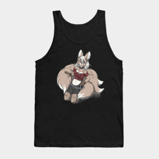 Punk Rock Kitsune Fox Girl T-Shirt Tank Top