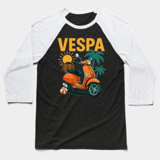 Vespa Baseball T-Shirt