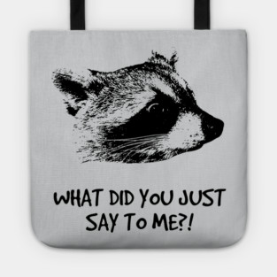 WHAT DID YOU JUST SAY TO ME?! Tote