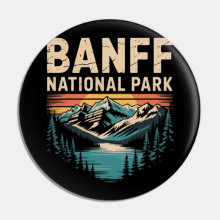 A Vintage Emblem of Banff National Park - Canada Pin