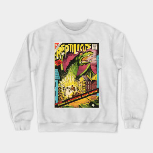 Reptilicus- Vintage Monster comic book cover Crewneck Sweatshirt