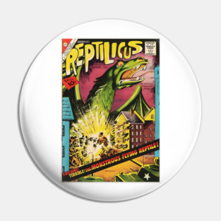 Reptilicus- Vintage Monster comic book cover Pin