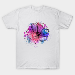 Splash Flower Two T-Shirt