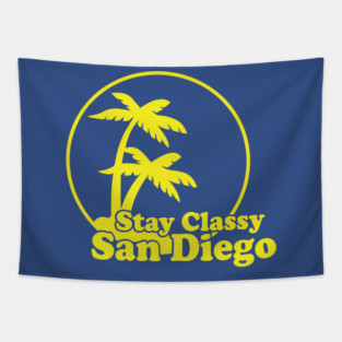 Stay Classy San Diego Anchorman Tapestry