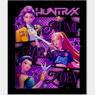 HUNTRIX Kpop Demon Hunters M4213 Posters and Art