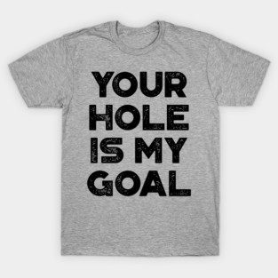 Funny Cornhole Your Hole Is My Goal T-Shirt