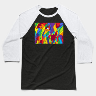 Colorful Bird Baseball T-Shirt