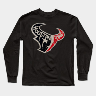 Houston Texans Vintage Style Long Sleeve T-Shirt