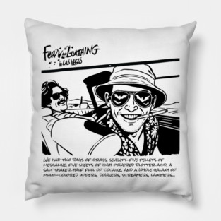 Fear and Loathing in Las vegas - Desert Drive Quote Tee Pillow