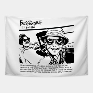Fear and Loathing in Las vegas - Desert Drive Quote Tee Tapestry