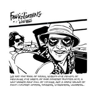 Fear and Loathing in Las vegas - Desert Drive Quote Tee T-Shirt