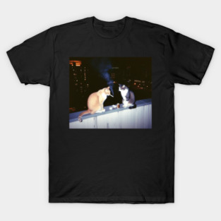 Smoking Cat Cigarette T-Shirt