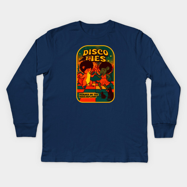 DISCO LIES Kids Long Sleeve T-Shirt by Fabrik