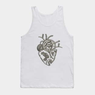 Mountain Biking Heartbeat Bike Tank Top