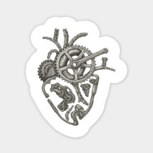 Mountain Biking Heartbeat Bike Sticker