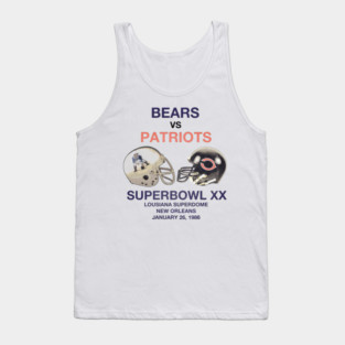 Bears Vs Patriots 86 Classic Aesthetic Tank Top