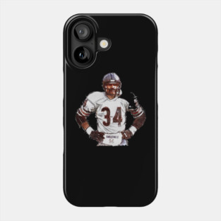 Walter Payton Chicago Sweetness Sketch Phone Case