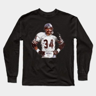 Walter Payton Chicago Sweetness Sketch Long Sleeve T-Shirt