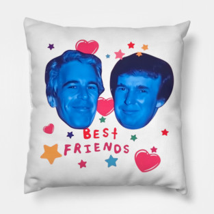 Trump And Jeffrey Epstein Best Friends Pillow
