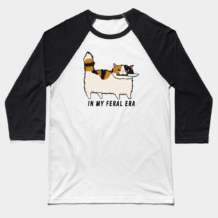 In My Feral Era Calico Cat Baseball T-Shirt