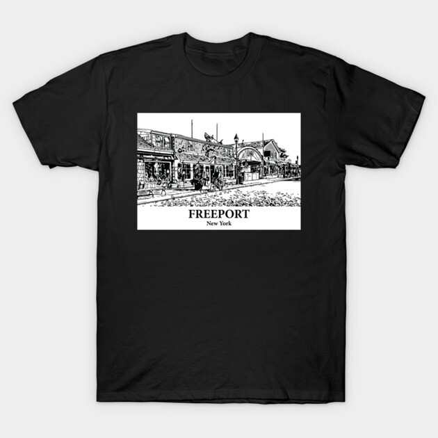 Freeport - New York T-Shirt by Lakeric