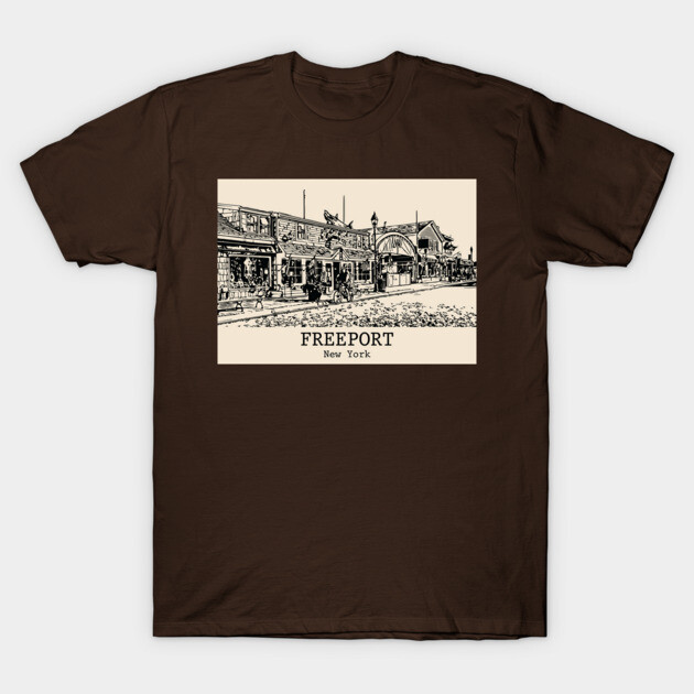 Freeport - New York T-Shirt by Lakeric