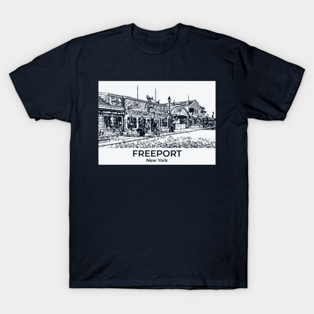 Freeport - New York T-Shirt by Lakeric
