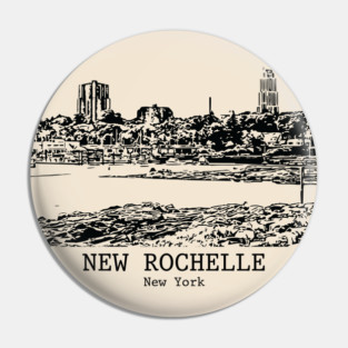 New Rochelle - New York Pin