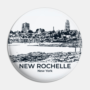 New Rochelle - New York Pin