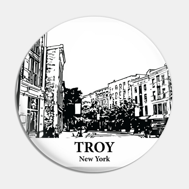 Troy - New York Pin by Lakeric