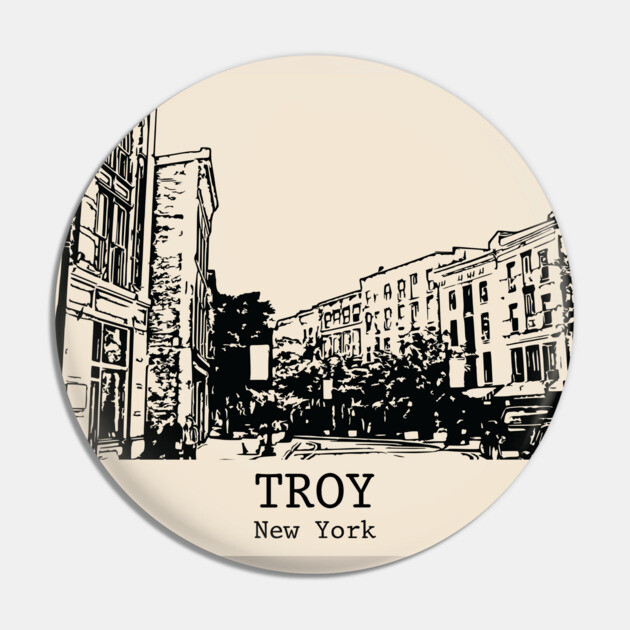 Troy - New York Pin by Lakeric