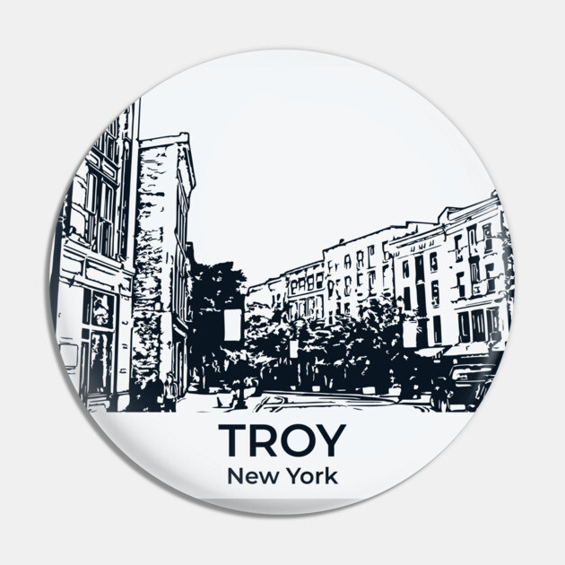 Troy - New York Pin by Lakeric