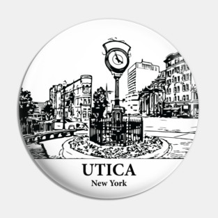 Utica - New York Pin