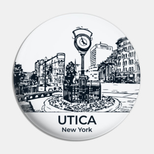 Utica - New York Pin