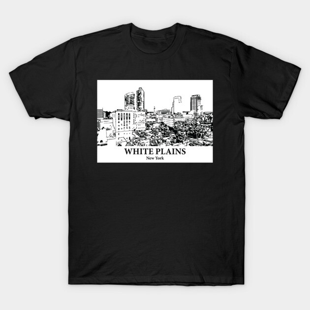 White Plains - New York T-Shirt by Lakeric