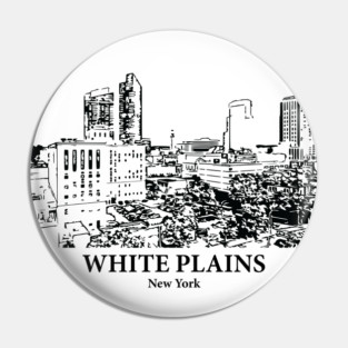 White Plains - New York Pin