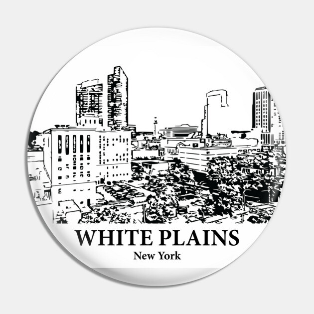 White Plains - New York Pin by Lakeric