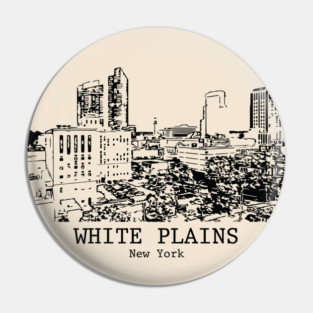 White Plains - New York Pin