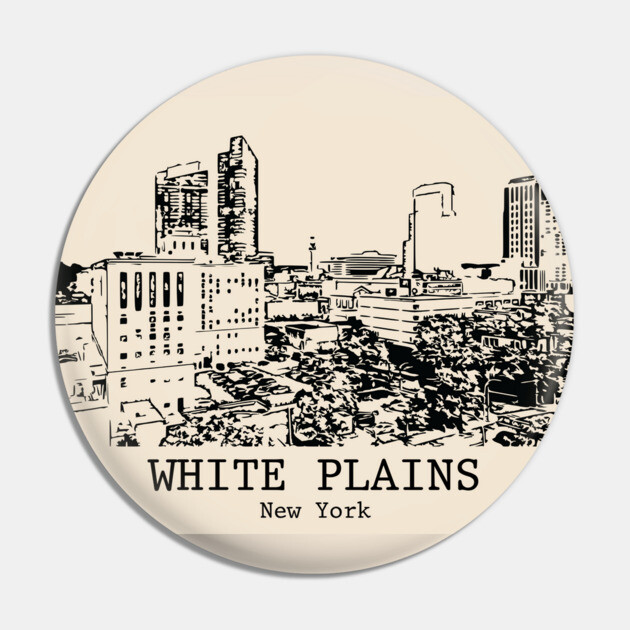 White Plains - New York Pin by Lakeric