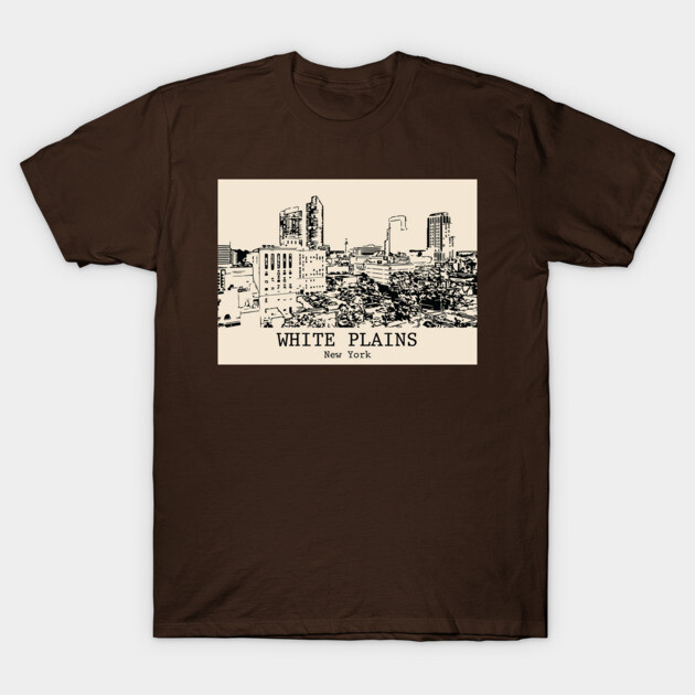 White Plains - New York T-Shirt by Lakeric