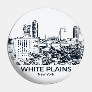 White Plains - New York Pin